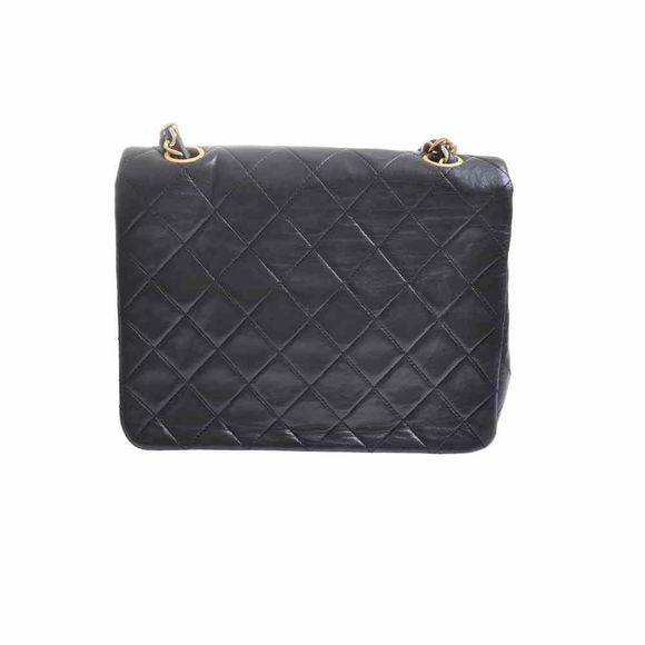 Chanel Lambskin Matelasse Here Mark Chain Shoulder Bag Black - Picture 2 of 9